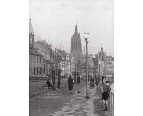 Frankfurt/M. -- Photographer: Gustav J. Essinger and unknown. Views of ruins in Frankfurt/M., Germany, WWII. 1940-45. 13 vint