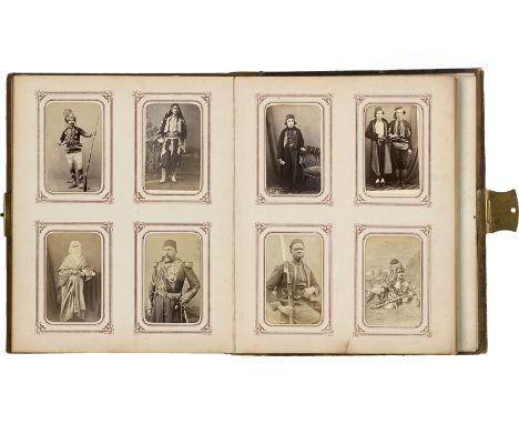 Ottoman Empire -- Photographers: Abdullah Frères and Alphonse Rubellin. Attractive portrait album showing a wide range of peo