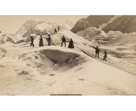 Swiss Alpine views -- Photographer: Joseph Tairraz (1827-1902). Views of the Swiss Alps. 1870s. 10 albumen prints. Each circa