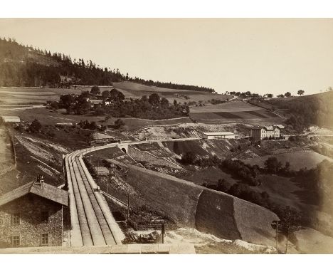 Austria -- Photographer unknown. Views of Austria. 1860s. 28 large-format albumen prints. Each circa 24 x 33 cm and smaller. 