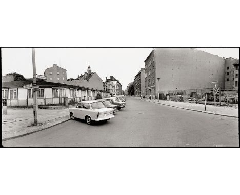 [*] Sewcz, Hans Martin -- "Große Hamburger Straße, Ecke Auguststraße, Ost-Berlin". 1979/printed later. Panoramic gelatin silv