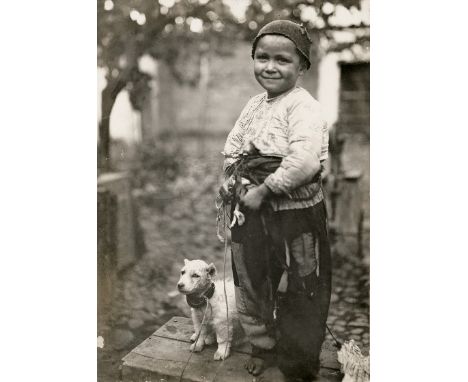 Hine, Lewis W. -- People of the Balkans. Circa 1919. 7 vintage gelatin silver prints. Each circa 16 x 12 cm. Each flush-mount