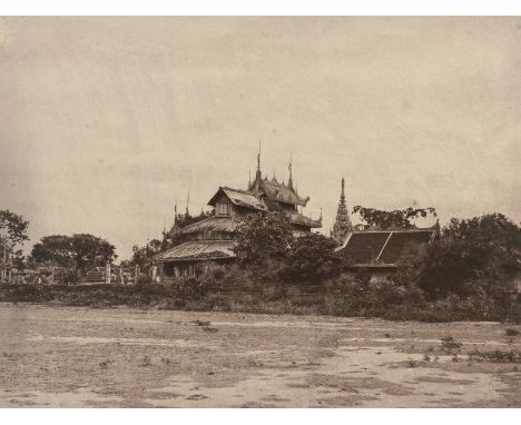 Tripe, Linnaeus -- "No. 64. Amerapoora. Mohdee Kyoung". 1855. Salt print from a waxed paper negative. 26 x 34 cm. Signed by t