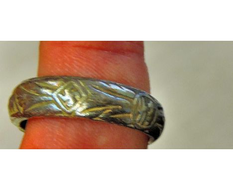 German WWII SS Mans Silver Ring, named P.H.W. Lorenz, 30.08.40, H. Himmler, Scarce, See T&amp;C's