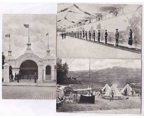 Imperial Services Exhibition Earls Court - three postcards by Gale &amp; Polden - unused - (light corner crease on one)