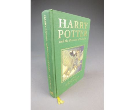 ROWLING, J K, Harry Potter and the Prisoner of Azkaban, 1999, First edition of the deluxe edition. Top corner of front endpap