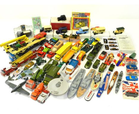 Large Quantity of Mostly Vintage Die-cast – Dinky: Star Trek USS Enterprise (with 1 ‘photon torpedo’), Harrier GR1, Hurricane