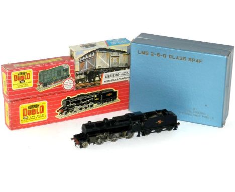 John Underhill/KTM brass Mogul 2-6-0 locomotive, Hornby Dublo 8F and 08: John Underhill limited edition, brass 2-6-0 BR Mogul