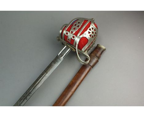 A basket-hilted sword for the Royal Scots Fusiliers by Henry Wilkinson, Pall Mall, London, the steel pierced hilt with origin