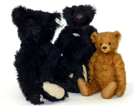 Steiff "Titanic" British Collectors 1912 Replica black mohair bear, limited edition/3000, white tag no.406829, 19"/48cm. Stei