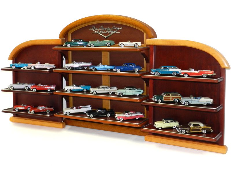 Franklin Mint Classic Cars of the 50s and display units, 1/43 scale