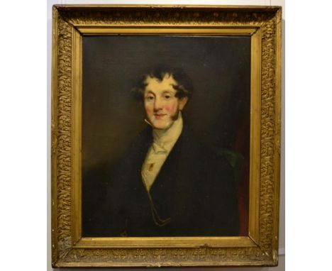 Follower of Henry Raeburn FRSE RA RSA (1756-1823)  Portrait of Mr Pontifex, head and shoulders, wearing a white shirt and tie