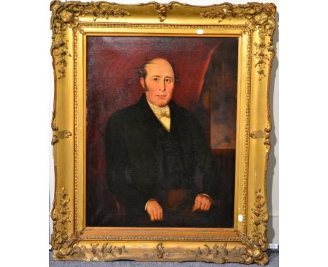 * Warner (19th century)  Portrait of John Gill (1799-1853), seated, half length reputedly a ''racehorse trainer of Belle Isle