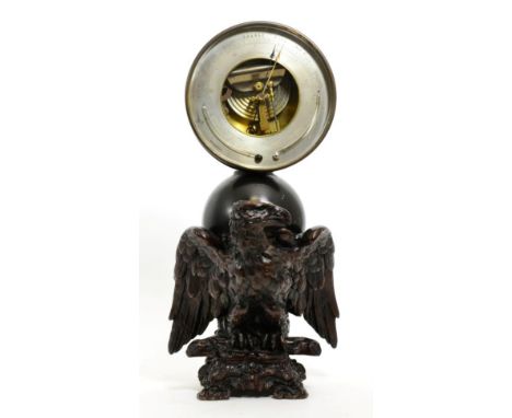 A Patinated Barometer/Thermometer, circa 1860, inscribed verso 'Presented By The Right Hon. the Earl of Aberdeen To John Corm