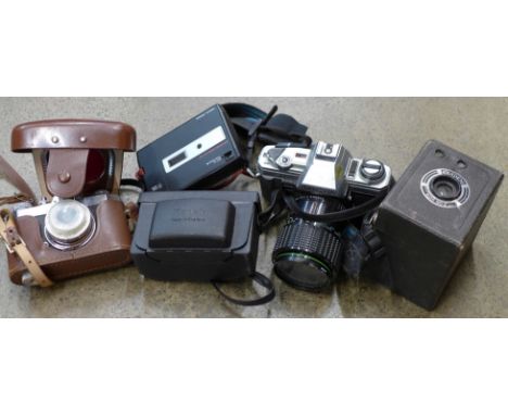 Assorted cameras including Minolta X-300