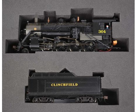 HO-gauge American-Outline Baldwin 2-8-0 consolidation locomotives by Bachmann in boxes (4).