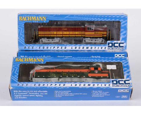 Bachmann DTC-equipped HOK's locomotives, American guideline diesel electric, boxed.