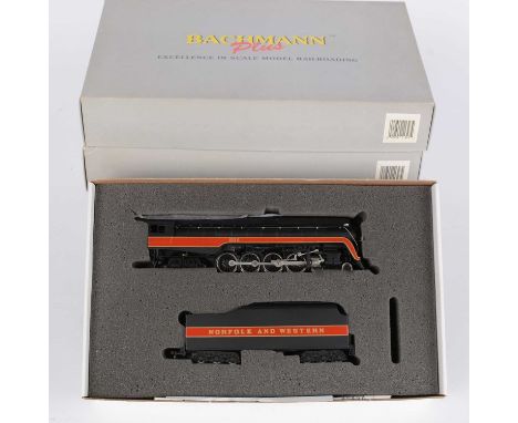 HO-gauge American Outline steam locomotives various by Bachmann Plus in boxes (5).