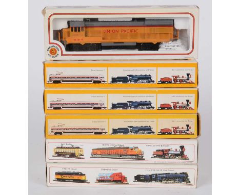 Bachmann HO gauge model locomotives, all America-Outline diesel electric, boxed.