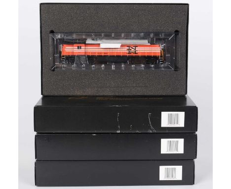 HO-gauge American-Outline E33 & SD-45 locomotives by Spectrum Bachmann in boxes (4).   