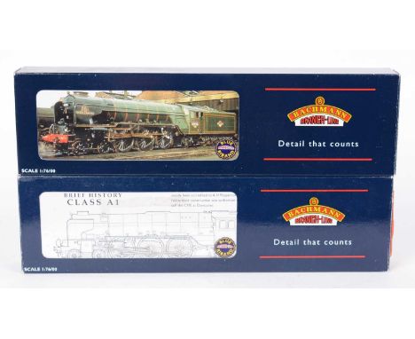 Two Bachmann 00-gauge steam locomotives and tenders, comprising: 32-553 class AI North British; and TMC special edition class
