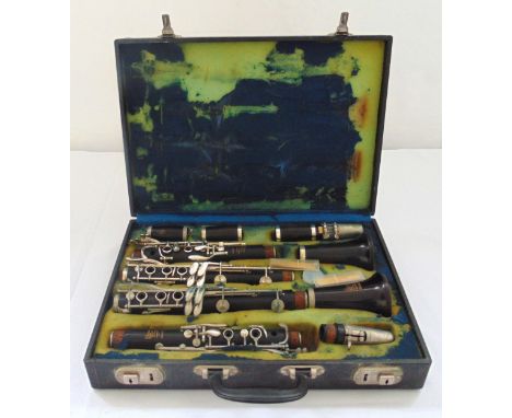 A cased clarinet by Boosey &amp; Hawkes of customary form