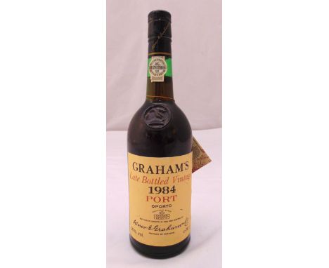 Grahams late bottled port, vintage 1984, 70cl bottle
