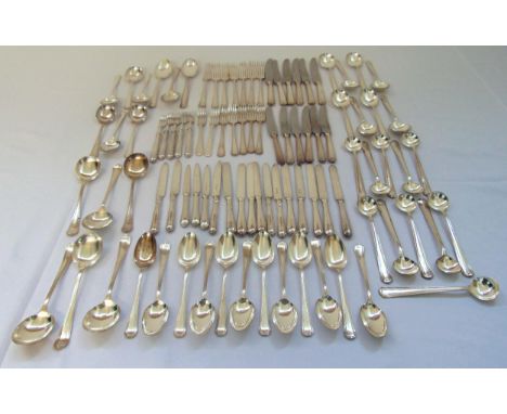 A quantity of silver plated flatware to include Mappin and Webb