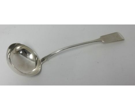 A Victorian silver ladle, circa 1855 Glasgow, approx 5.8oz.