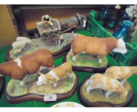 A Border Fine Arts figure group "Supplementary Feeding", limited edition no 1578/1750, together with further Border Fine Arts