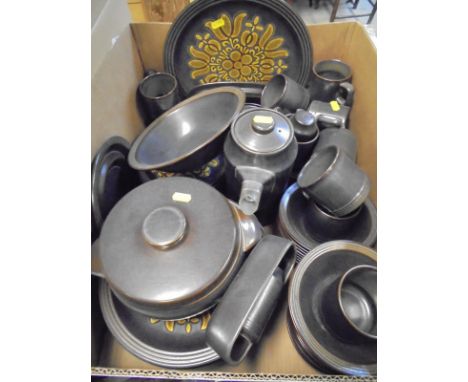A box of various cutlery including Noritake Mo - stainless, Selangor Pewter Wares etc together with a Noritaki "Castille" par