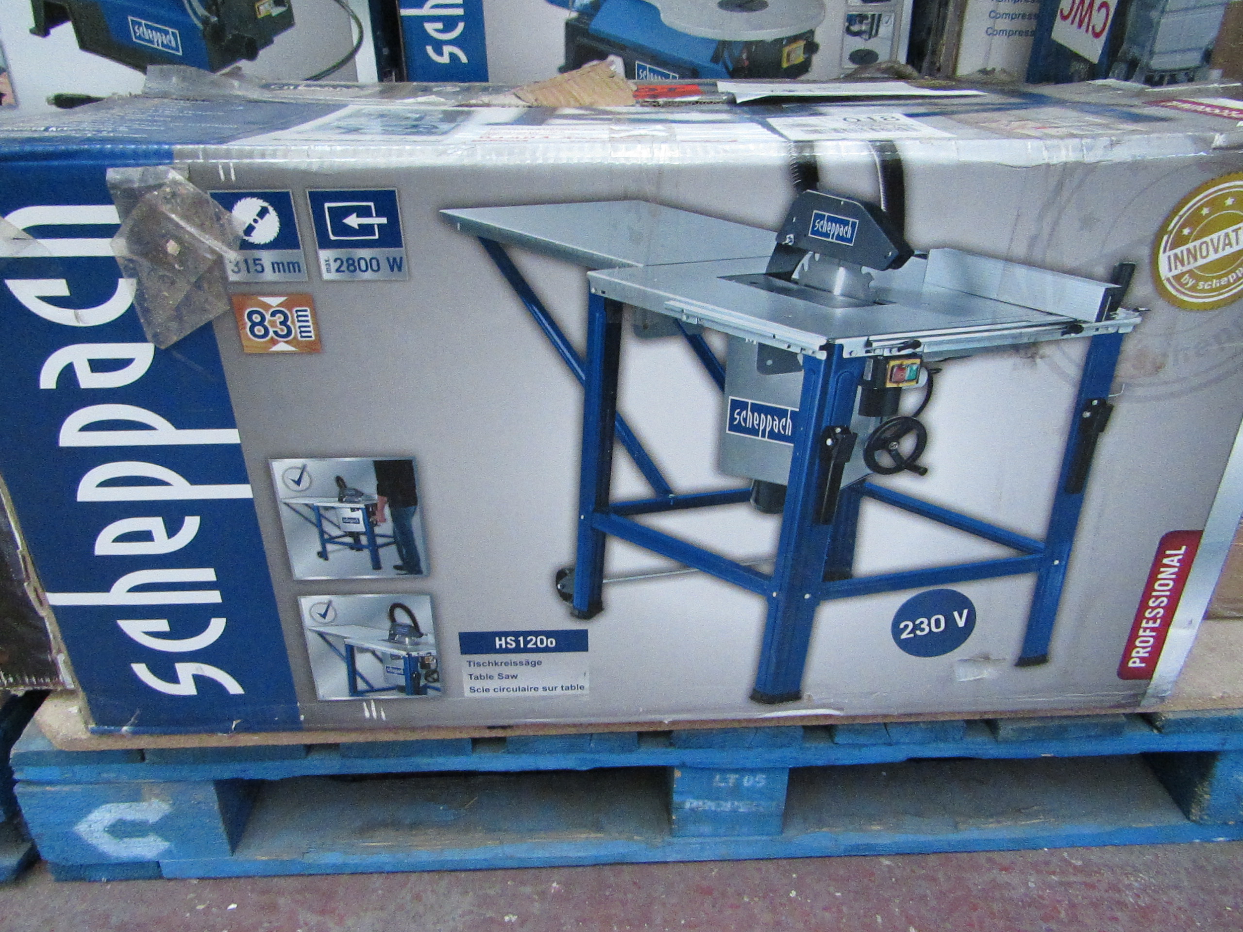 Scheppach HS1200 315mm table saw 240v, (49kg), RRP £289.99, tested