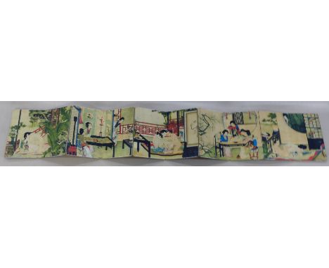 A Chinese folding print