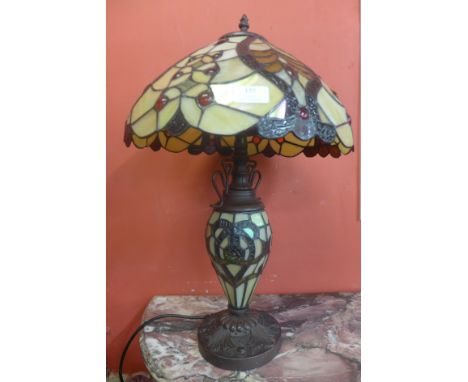 A Tiffany style table lamp