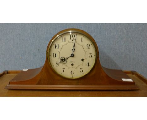 A Seth Thomas mahogany mantel clock