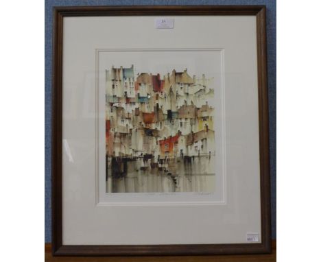 A signed Sue Howells limited edition print, Just Strolling, 31 x 26cms, framed