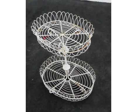 Metal wire planter two garden planter 