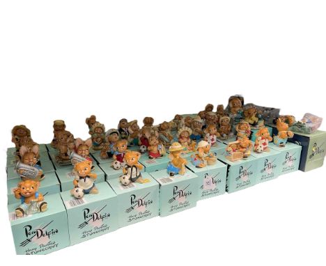 Collection of Pendelfin figures in boxes, approximately 45.