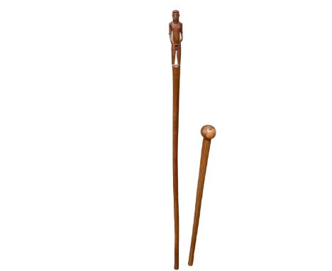Zulu or Swazi walking stick and knob kerry.