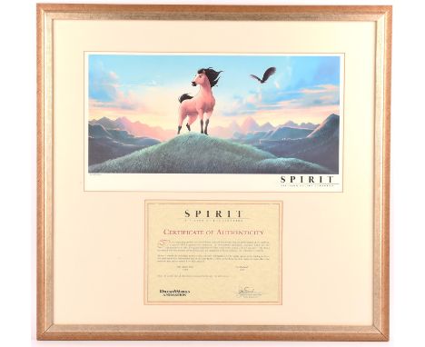 Spirit: Stallion of the Cimarron (2002). Limited edition reproduction off-set lithograph display, gifted to Motion Picture So