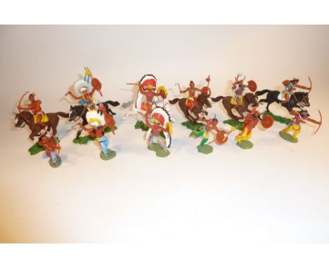 * Herald, a full set H7525 Swoppet Indians, mounted and on foot first series (VG) 1959 (12)