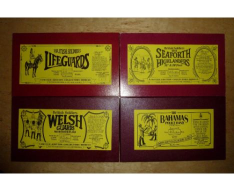 Britains Limited Editions, the first four regular sets 5184, 5185, 5186 and 5187 in original boxes and outers (E, boxes VG) 1