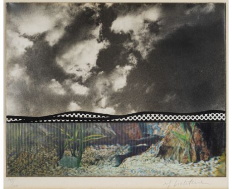 Lichtenstein, RoyManhattan, 1923 - 199728 x 35,5 cm, R."Fish and sky". 1967. Serigraphie auf Silbergelatinedruck auf dreidime