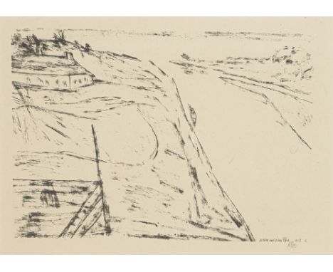 Klee, PaulMünchenbuchsee bei Bern, 1879 - Muralto, 194019,7 x 28,5 cm, R."Blick auf einen Fluss", 1912. Lithografie auf Velin