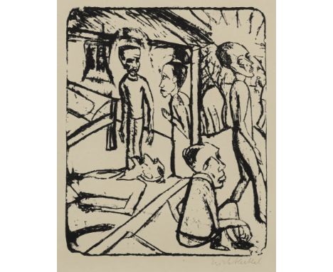 Heckel, ErichDöbeln, 1883 - Hemmenhofen, 1970Blattgröße: 40,5 x 31 cm, R."Die Brüder Karamasow (Die Karamasoffs / Zu: Brüder 