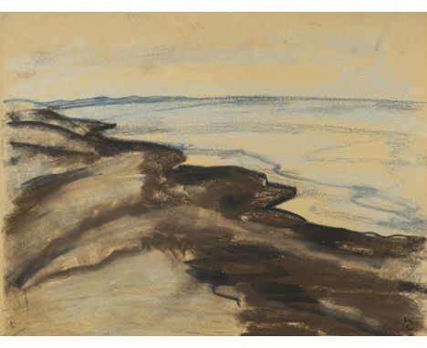 Loewenthal, KätheBerlin, 1878 - Ghetto Izbica, 194228 x 35,5 cm, R.Küstenlandschaft. Pastell auf Papier. In Pastell unten rec
