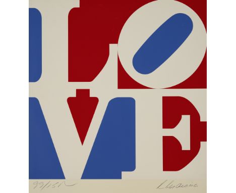 Indiana, RobertNew Castle/Indiana, 1928 - Vinalhaven/Maine, 2018Blattgröße: 64,5 x 50 cm; 50 x 50 cm, o. R."The American Love