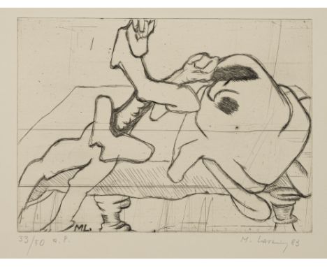 Lassnig, Maria d.i. Maria Eleonore GregorzKappel am Krappfeld, 1919Blattgröße: 23 x 32 cm; 16 x 22 cm, o. R.Ohne Titel, 1983.