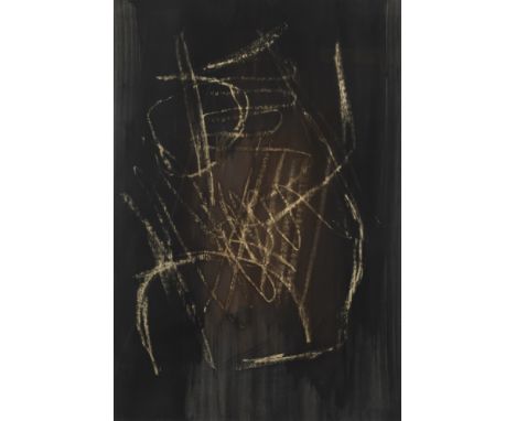 Winter, FritzAltenbögge, 1905 - Herrsching am Ammersee, 197670 x 46 cm, R.Komposition, 1964. Farbkreide auf Papier. In Bleist