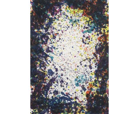 Francis, SamSan Mateo/Kalifornien, 1923 - Santa Monica, 199498 x 67 cm, R."White Deeps", 1972. Farblithografie auf Bütten. In